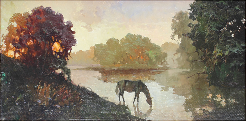 Быков Виктор Александрович. На водопое